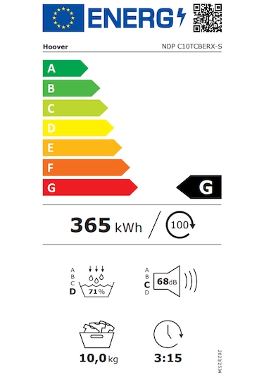 Hoover NDP C10TCBERX-S 10 KG Antrasit Çamaşır Kurutma Makinesi