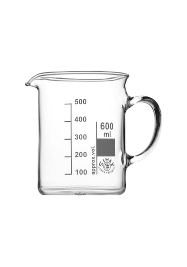 Simax Kulplu Cam Beher 600 ML Kısa Form Isıya Dayanıklı Beaker