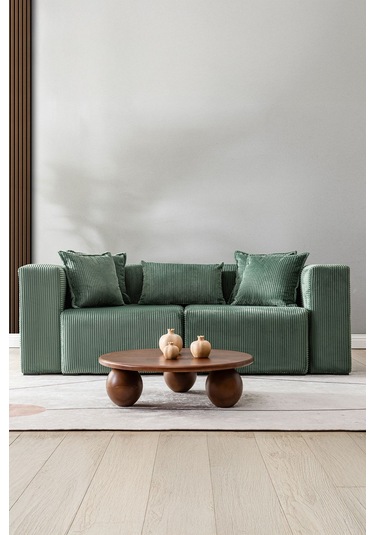 Katt Ekstra Rahat İskeletli 2 Li Koltuk 10 Renk Yeşil