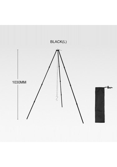 Ayrılabilir Açık Kamp Ateşi Tripod Şenlik Ateşi Raf,l-gümüş Gümüş Gümüş