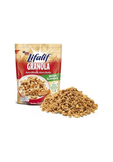 Eti Lifalif Granola Kuru Elmalı Kuru Dutlu 2 x 200 G