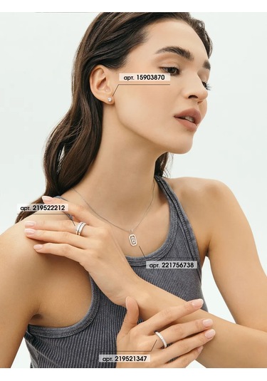 Fly Jewelry 925 Ayar Gümüş Kolye B Harfi 221756738