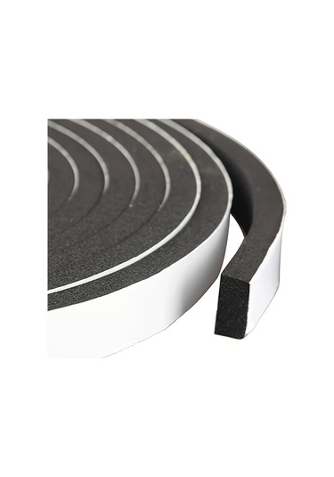 Honeybeeshop Gri 2 Rulo Kendinden Yapışkanlı Kapı Contası Köpük Şerit Gürültü Azaltma Rüzgar Geçirmez Yangına Dayanıklı