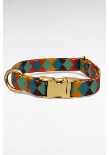 Caramelos İsimli Köpek Tasması, Yavru Köpek Tasması, Küçük Irk Köpek Tasması, Metal Kilit, 1,5 Cm Mavi