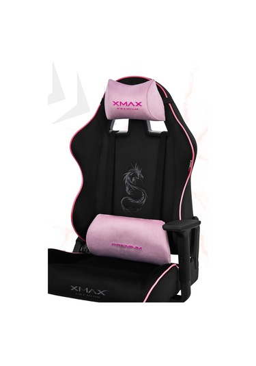 Rio Balerion Terletmez Kadife Kumaş Siyah Gaming Oyuncu Koltuğu - 4 Siyah