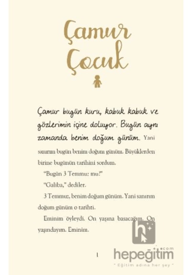 Çamur Çocuk Yeni Baskı Steve Tasane