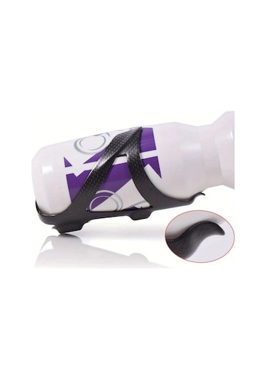 Fochsia Kokay 2li Paket Siyah Hafif Tam Karbon Fiber Bisiklet Şişe Tutucu Siyah