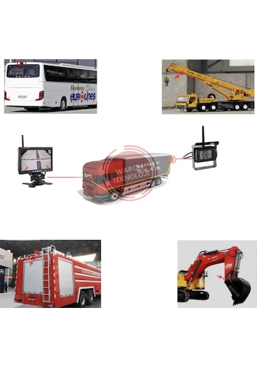 Kablosuz 7 İnç Monitör ve 18 Ledli Kablosuz Gece Görüş Kamerası