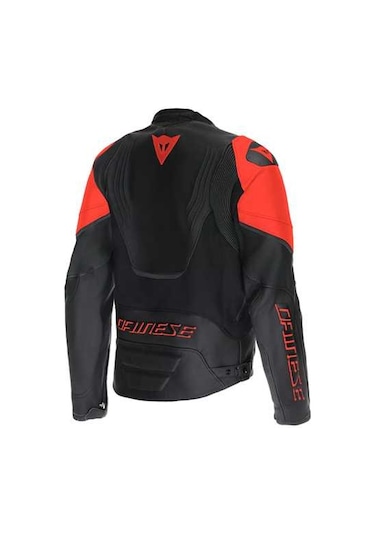 Dainese Daınese Ceket Racıng 5 Leather Blk Blk Red Fluo