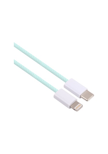 12w Pd Usb-c / Type-c - 8 Pin Veri Kablosu, Kablo Uzunluğu: 1m Yeşil