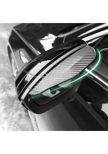 Trendooze Yağmur Yağmur Yağmur Şeffaf Kaşları Kaş Karbon Kalkanı Kalkanı Hava Fiber Dikiz Dikiz Dikiz Aynası Aynası Aynası Araba Adet-2 Adet 2 Jn