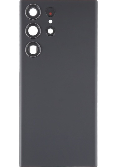 Cbtx Samsung Galaxy Uyumlu S23 İçin Ultra Sm-s918 Cam Pil Kamera Lens Kapağı Siyah