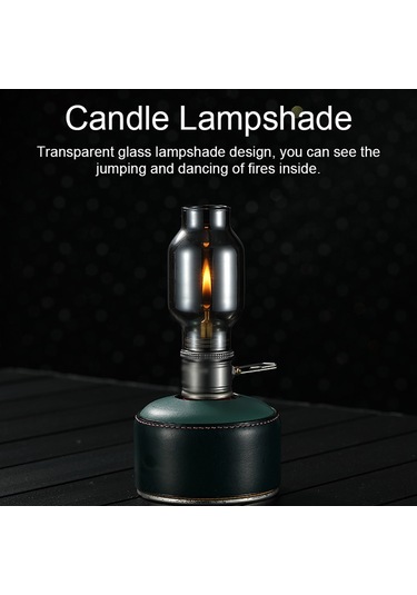 Youtek Campıngmoon Keman C Serisi Krem Renkli Cam Abajur, Isı Dayanıklı, Outdoor Kamp Ve Ev İçin Romantik Aydınlatma, 2mm Kalınlık Haki