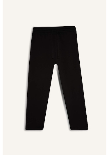 DeFacto Regular Fit Eşofman Altı İçi Polarlı Basic Düz Cepli Beli Bağcıklı Düz Paça D7836AX25SPBK81