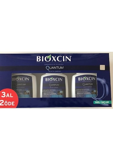 Bioxcin Quantum Yağlı Saçlar için Şampuan 3 x 300 ML