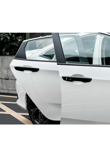 Youtek Honda Civic 10. Nesil 2016-2021 Sağ Sürücü Fc1/fk7/fk8 Akıllı Kapı Kolu Kapağı - Siyah Boyalı Abs Malzeme