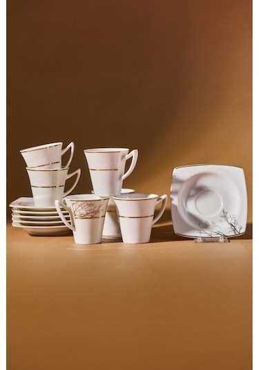 Karaca  Autumn 6 Kişilik Kahve Fincan Takımı 85 ml