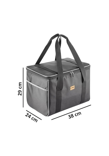 Ns Reliable Kamp Piknik Termal Soğutucu Yalıtımlı Buzluk Termos Çanta - 1000 Siyah