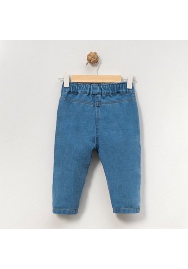 Erkek Çocuk 1-4 Yaş Kot Pantolon Açık Mavi
