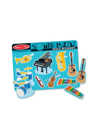 Melissa And Doug Ahşap Sesli Yapboz Müzik Aletleri (8 Prç.)
