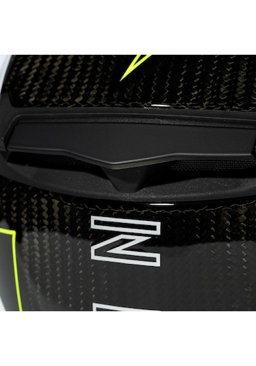 Zeus Zs-1800b Gloss Carbon Am8 Kapalı Kask Sarı - Siyah