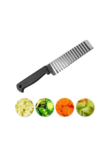 Cbtx Paslanmaz Çelik Dalga Bıçak Profesyonel Patates Kesme Makinesi