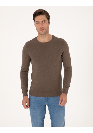 Pierre Cardin Erkek Vizon Kazak /triko 50315509-vr174 Vizon