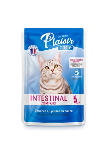 Plaisir Care Intestinal Comfort Pouch Tavuklu Yetişkin Kedi Konservesi 85 Gr