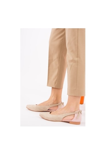 Fox Shoes Ten/Pudra Kadın Babet H726324002 Pudra