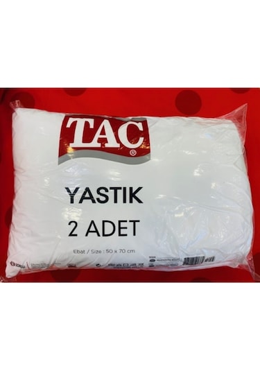 Taç Beyaz Yastık 2'li 769699680195