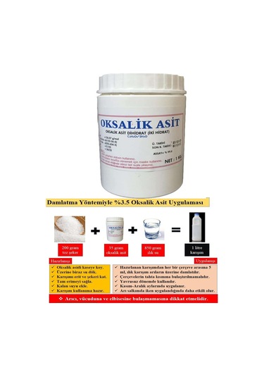 Avrasya Arıcılık Oksalik Asit 1 Kg