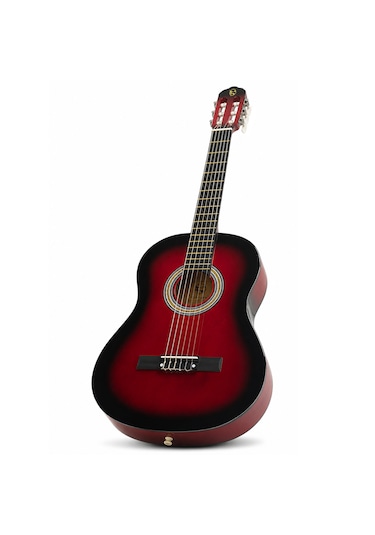 Fourtune Luca C-180rd Kırmızı Klasik Gitar Seti 4/4 Sap Ayarlı
