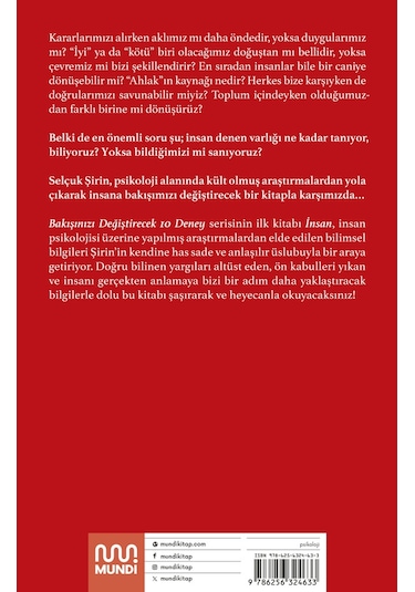 Bakışınızı Değiştirecek 10 Deney - Prof. Dr. Selçuk Şirin