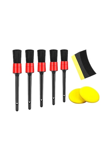 Araç Oto Detaylı Temizlik Fırçası Parlatma Süngeri Seti 8 parça