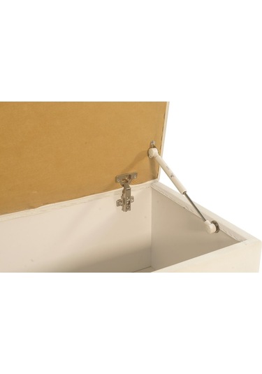 Vetra V2 Sandıklı Puf  Beyaz Dilimli Model Sandıklı Bench Puf - Sandıklı Yatak Ucu Bankı