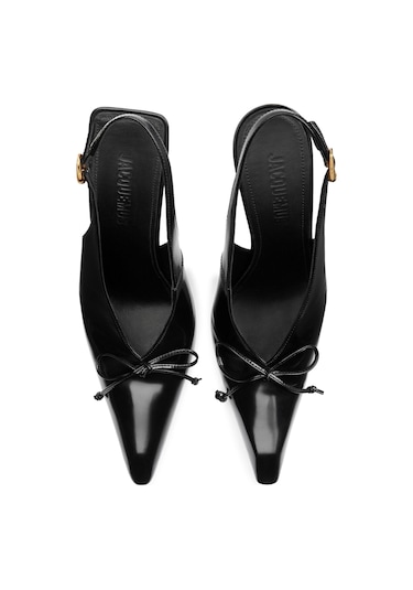 Jacquemus Yüksek Topuklu Slingback Ayakkabı Siyah