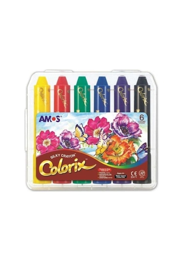 Amos Colorix Üçü Birarada Boya Plastik Kutu 6'Lı Set Crx5Pc6