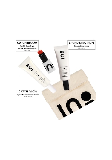 Pocket Lip Cheek Stick Daylily & Catch Glow Ruby Gold & Broad Spectrum Spf 50+ Sunscreen 00 Clear