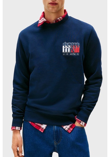 Tommy Jeans Erkek Sweat Dm0dm22093 C1g Lacivert Lacivert Tommy Jeans Erkek Sweat Dm0dm22093 C1g Lacivert Lacivert