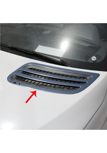 Mercedes Sprinter W907 Uyumlu 2018 Ve Üzeri Krom Kaput Üstü Havalandırma 2 Parça Paslanmaz Çelik