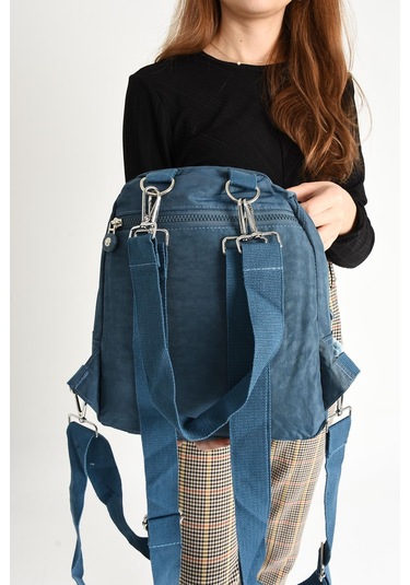 Ultra Hafif Kadın Sırt Ve El Çantası Mavi Model: 571-5a - Mavi