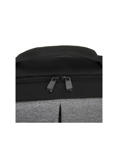 Suofeng Erkek Üniversite Öğrencisi İş Çantası 15.6" Laptop Bölmeli Çok Fonksiyonlu Gri 3'lü Set Sırt Çantası Gri