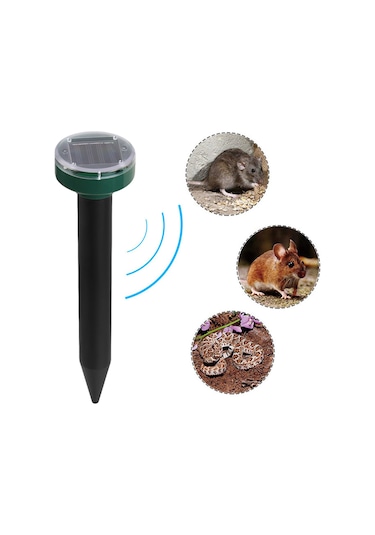 Kosona Güneş Enerjili Ultrasonik Sürükleyici - Sıçan, Yılan, Köstebek Ve Haşere Kovucu - Dış Mekan Ledli, Su Geçirmez, 7000 Karesel Fit Kapsama Alanı
