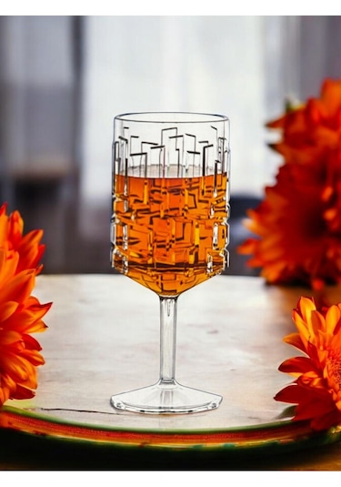 Kırılmaz Kadeh Bardak 200 Ml Kokteyl Ve Şarap Kadehi Polikarbon Özel Üretim 1 Adet - Şeffaf