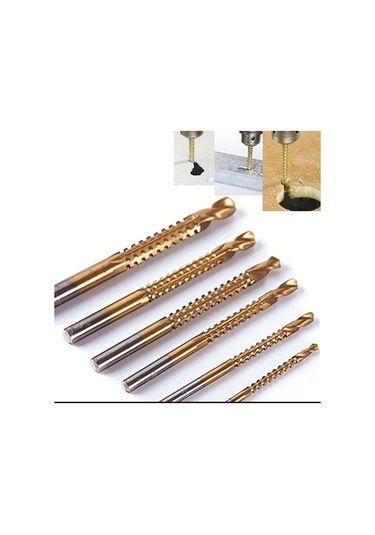 Matkap Ucu Seti Metrik Diş Delik Açma Kesme Klavuzları Ahşap Met