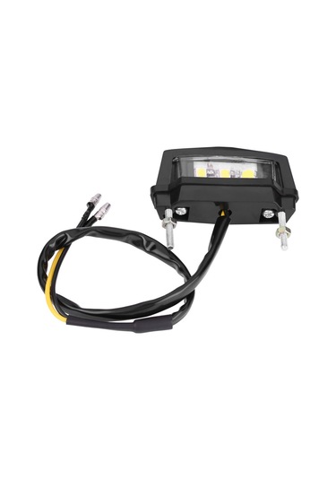 Yaozixa Motosiklet İçin Siyah Mini Led Stop Lambası - 3 Led'li, Dayanıklı Plastik Kasa, Lisans Levha Işığı, Kolay Kurulum