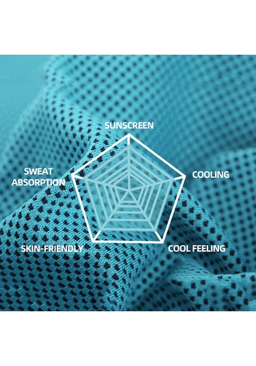 Xiyyadms 3'lü Spor Soğuk Hisli Havlu - Mavi+kral Mavi+gri 30x100cm Hızlı Kuruyan, Teri Emici, Spor, Outdoor Ve Yaz Kullanıma Uygun Çok Renkli