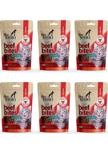Cat Beef Bites 6x60gr. Biftekli, Kedi Ödül Maması