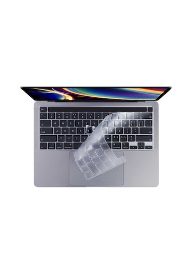 Noktaks - Macbook 15.4' Pro A1286 Retina Uyumlu - Klavye Koruyucu Şeffaf Silikon Ped - Şeffaf - T25519 Şeffaf