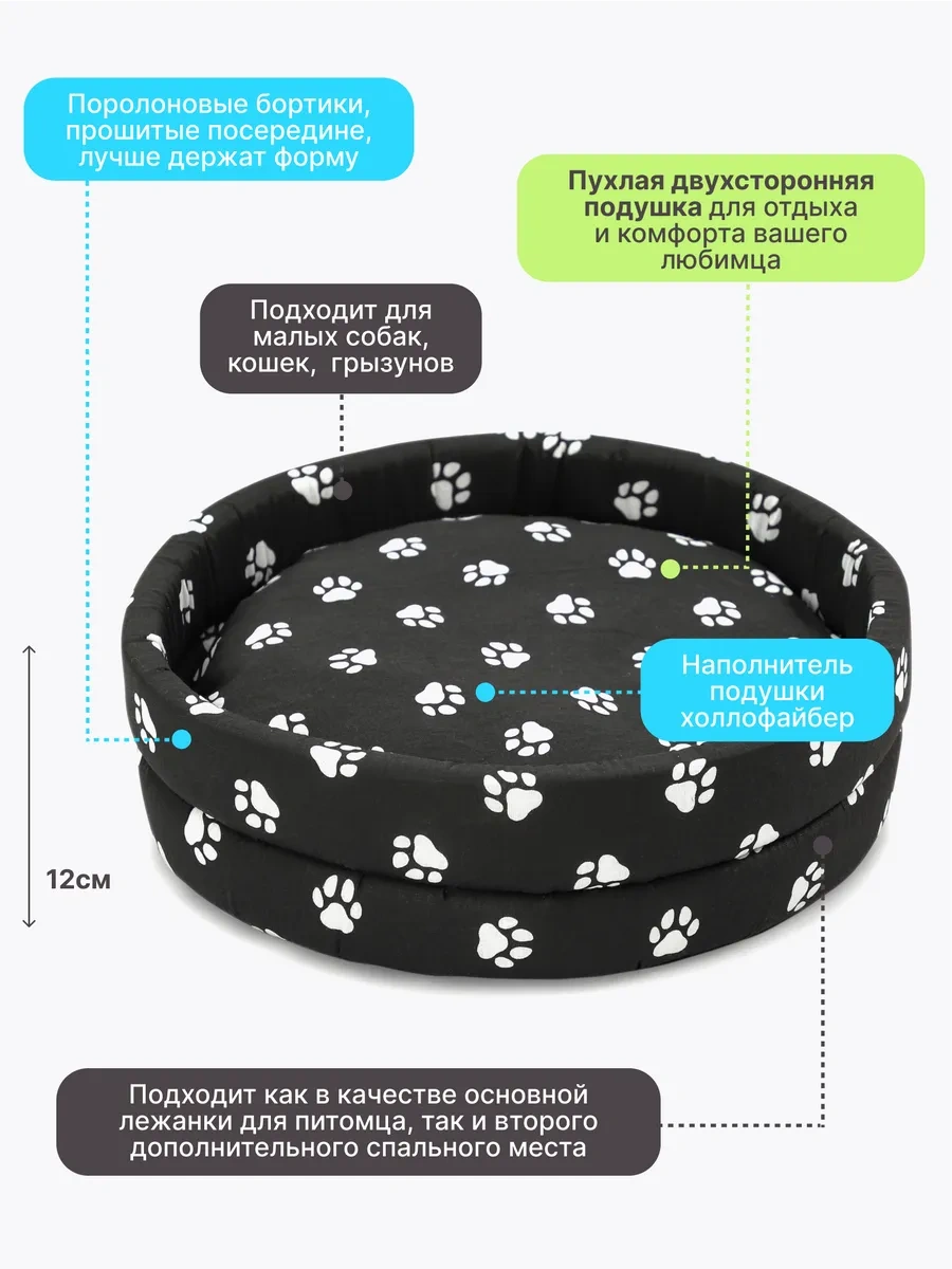 Rıch Breed Kedi Ve Köpekler İçin Kenarlı Yumuşak Yatak 120936869